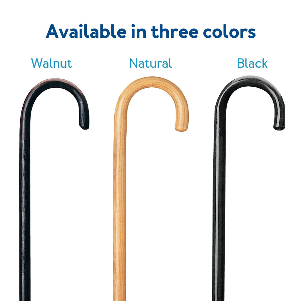Experience Unmatched Support with the Carex Natural Ash Wooden Walking Cane - Sturdy Round Handle Design