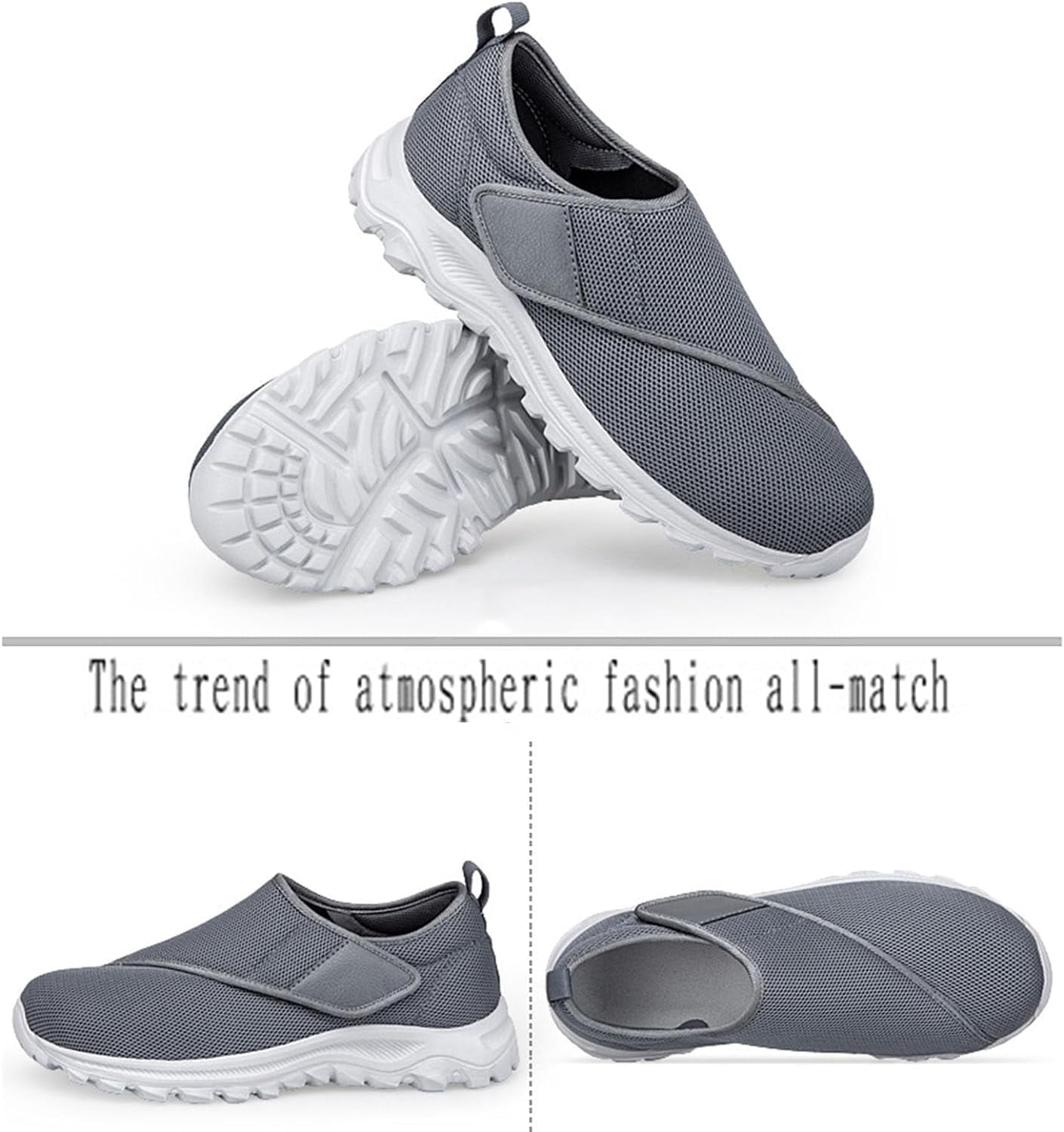 Comfortable and Adjustable Leisure Sports Shoes for Women with Swollen Feet - Perfect for Walking and Everyday Use