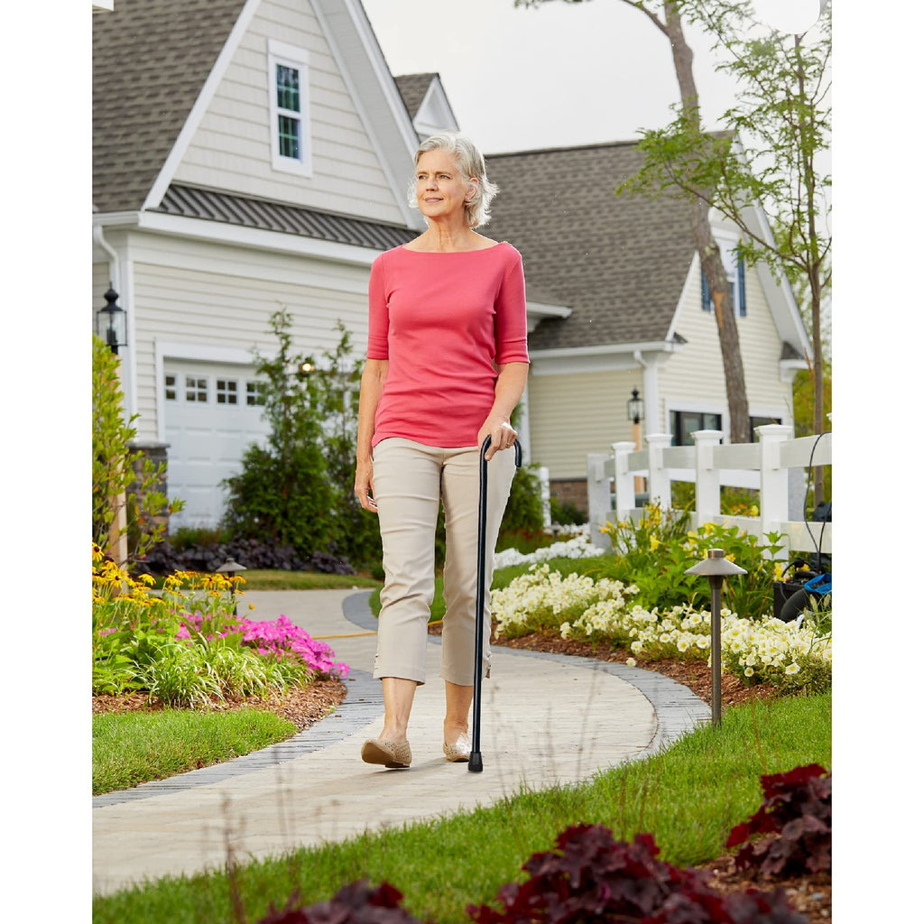 Experience Unmatched Support with the Carex Natural Ash Wooden Walking Cane - Sturdy Round Handle Design