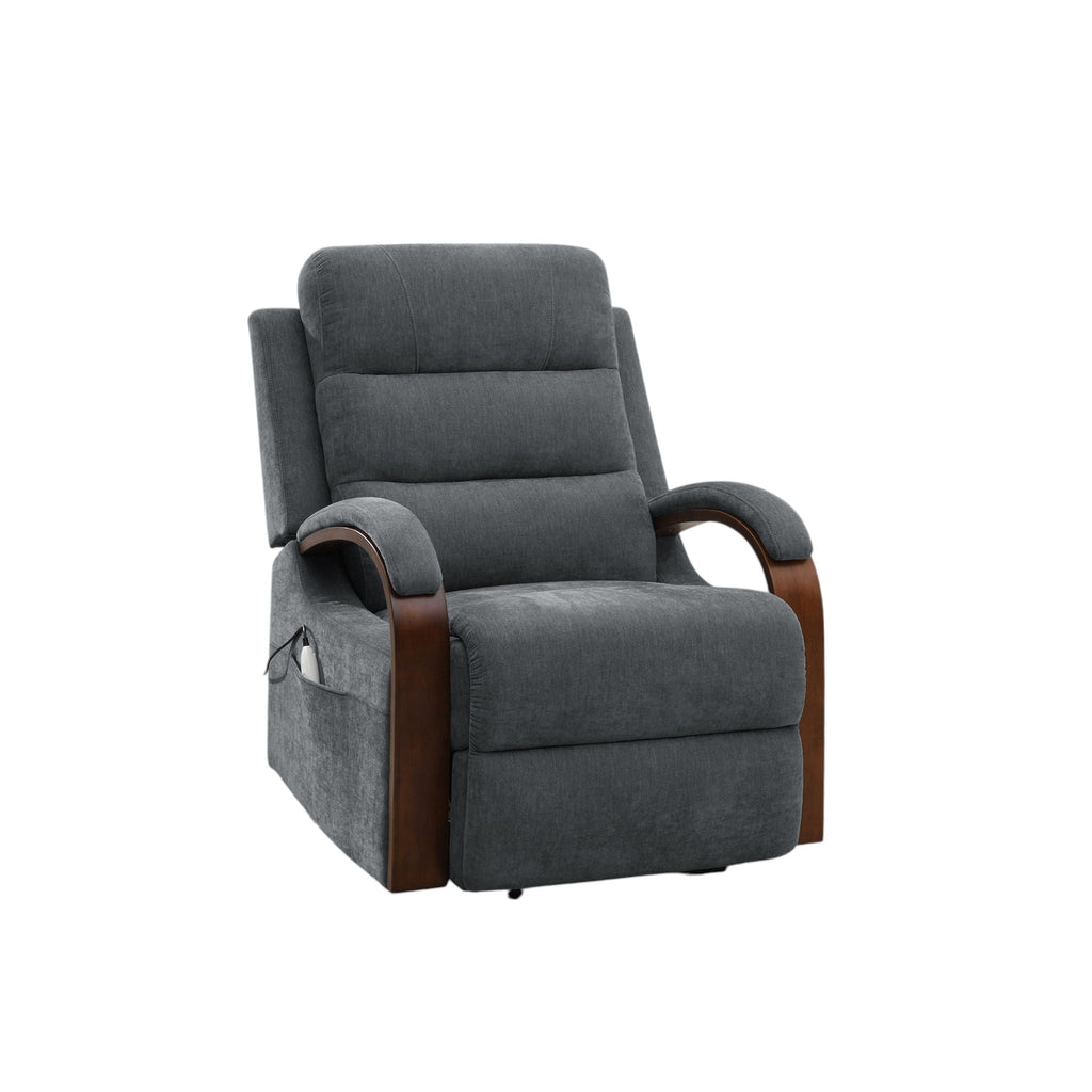 Kayla Power Recliner With Lift, Heating & Massage (Zero Gravity) - Gray