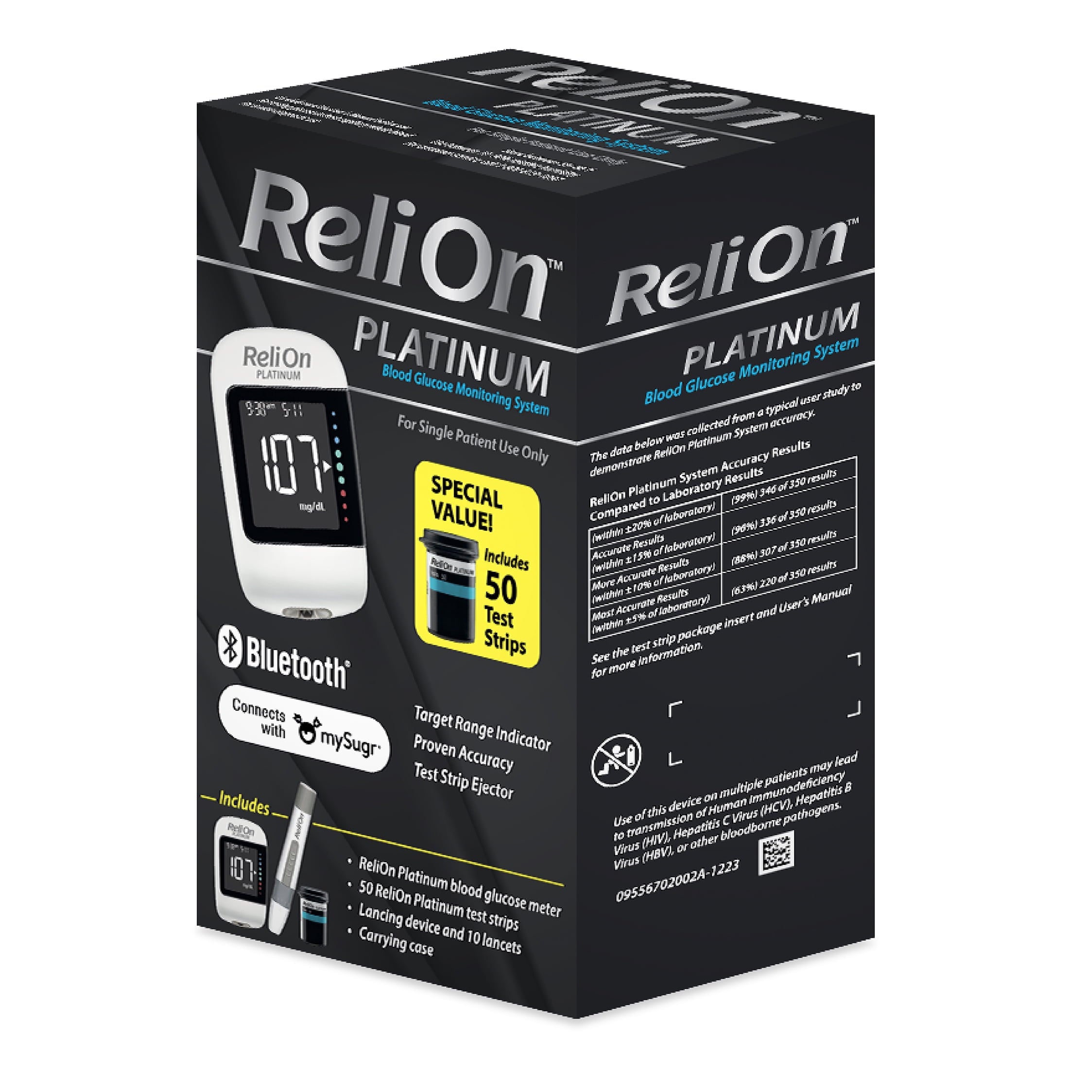 Revolutionize Your Diabetes Management with the ReliOn Platinum Blood Glucose Meter Kit