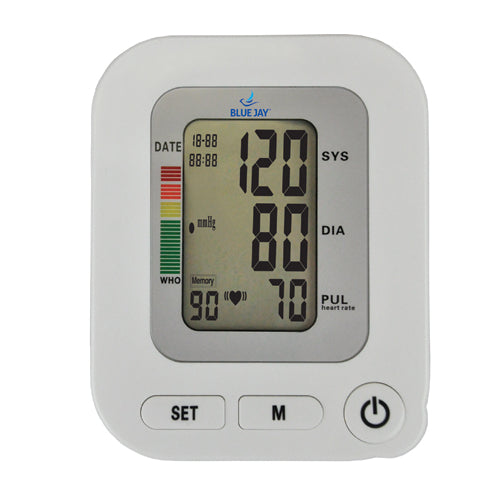 Automatic Blood Pressure Monitor with Extra Large Cuff, 4 AA Batteries, Wide Arm Fit