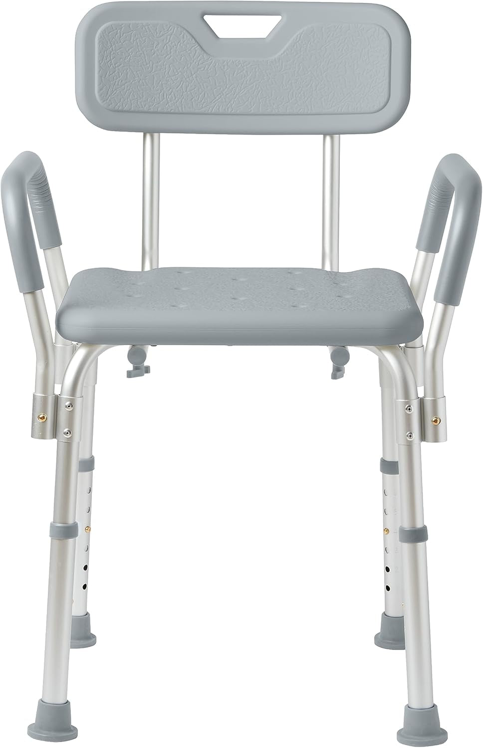 Experience Ultimate Comfort and Safety with Our Adjustable Shower Chair - 350 Lb Capacity, Backrest & Padded Armrests