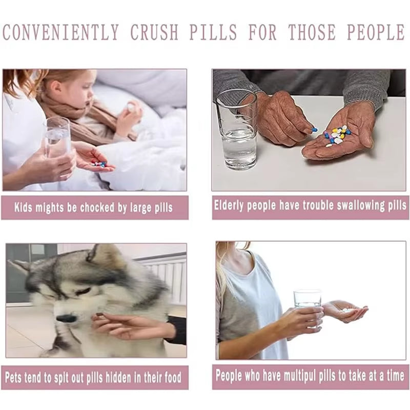 Revolutionary Electric Multifunctional Grinder: Effortlessly Crush Large Pills and Grind Coffee Beans to Perfection