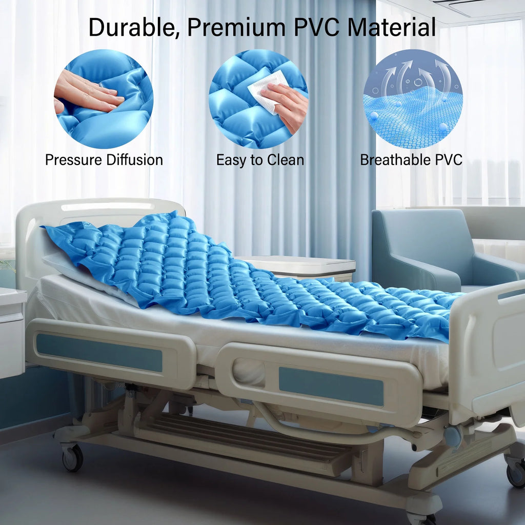 Ultimate Comfort with the Medical-Grade Alternating Air Pressure Mattress Pad - Perfect for Bed Sore Relief at Home or Hospital