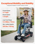 4-Wheel Electric Mobility Scooter for Adults & Seniors