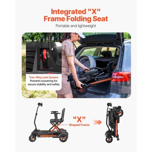4-Wheel Electric Mobility Scooter for Adults & Seniors