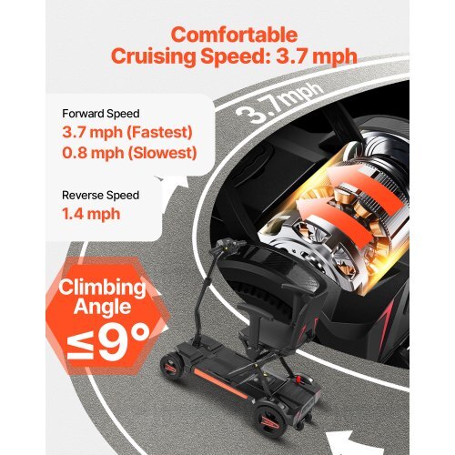 4-Wheel Electric Mobility Scooter for Adults & Seniors