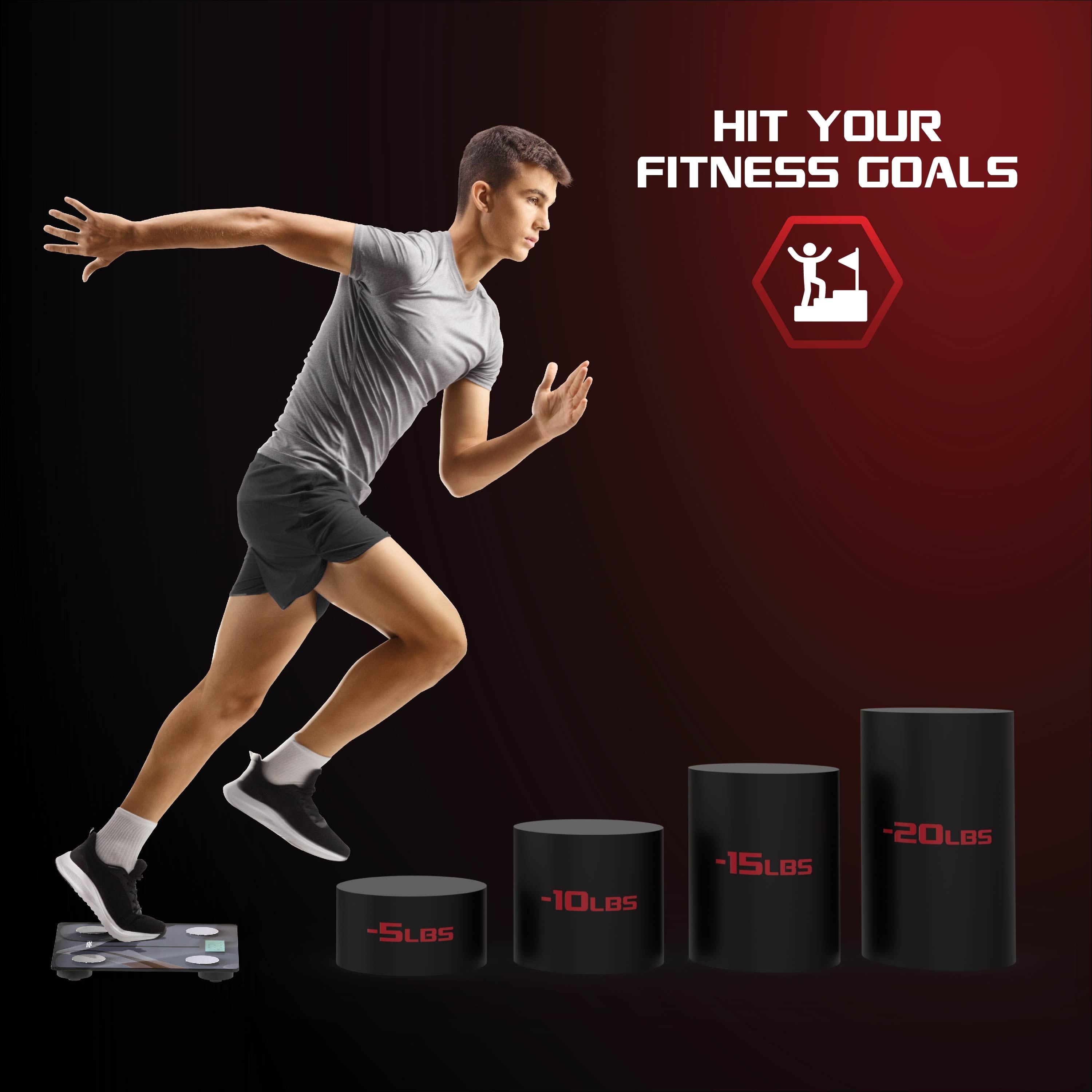 Revolutionize Your Health Journey with the FitRx Smart Bluetooth Scale - Track Weight, BMI & More!