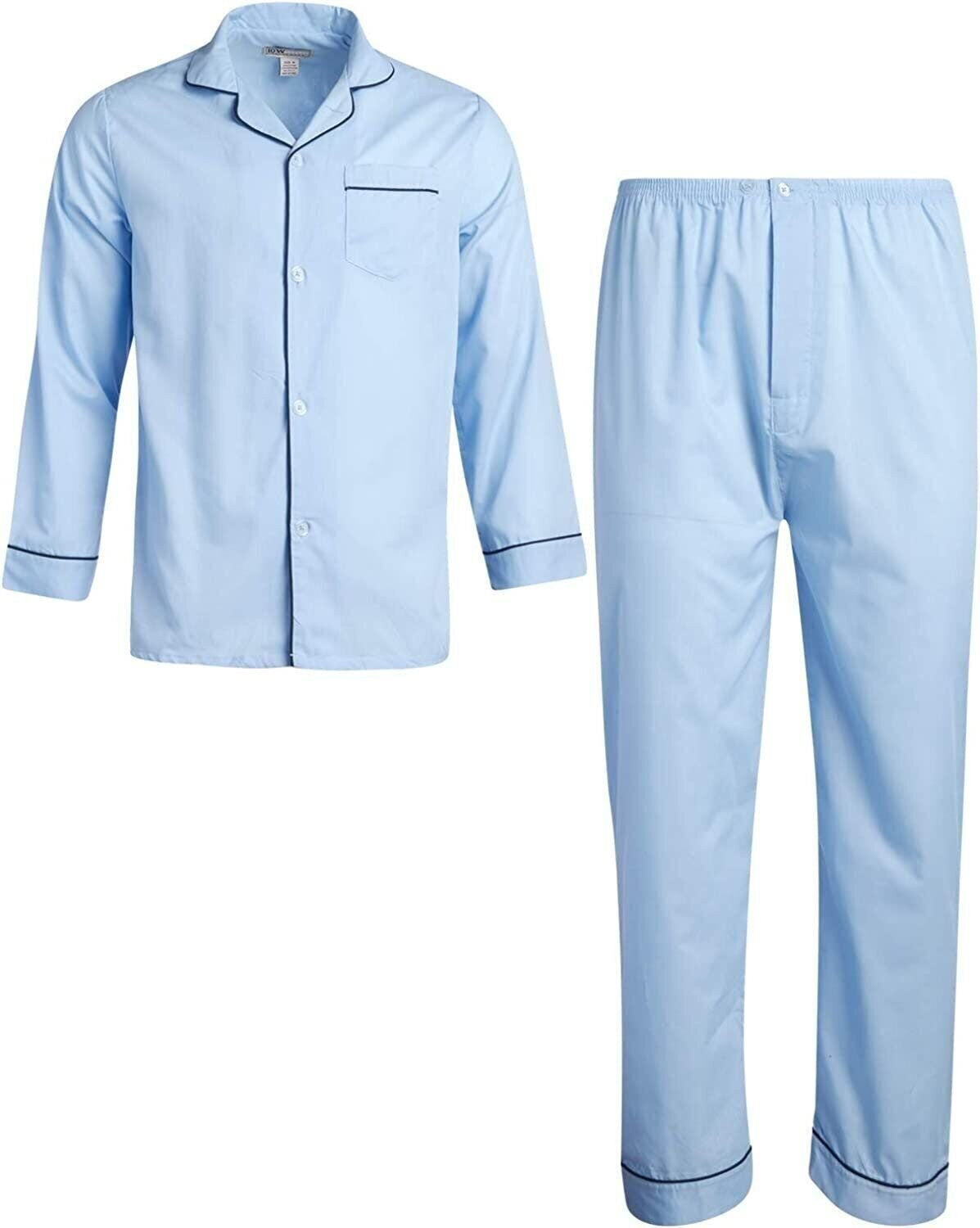 Elevate Your Comfort with Ten West Apparel Men's Long Sleeve Pajama Set - Perfect for Cozy Nights