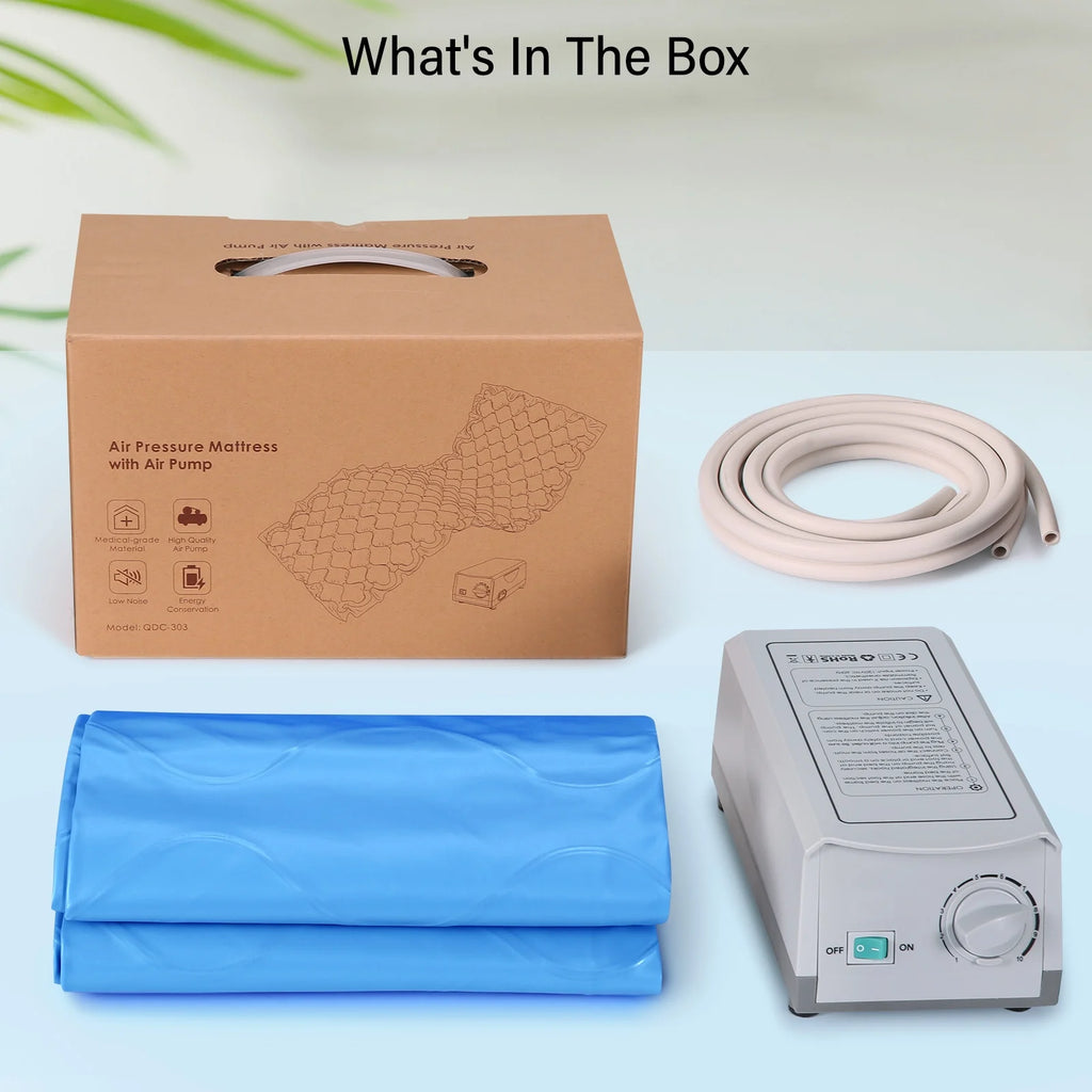 Ultimate Comfort with the Medical-Grade Alternating Air Pressure Mattress Pad - Perfect for Bed Sore Relief at Home or Hospital