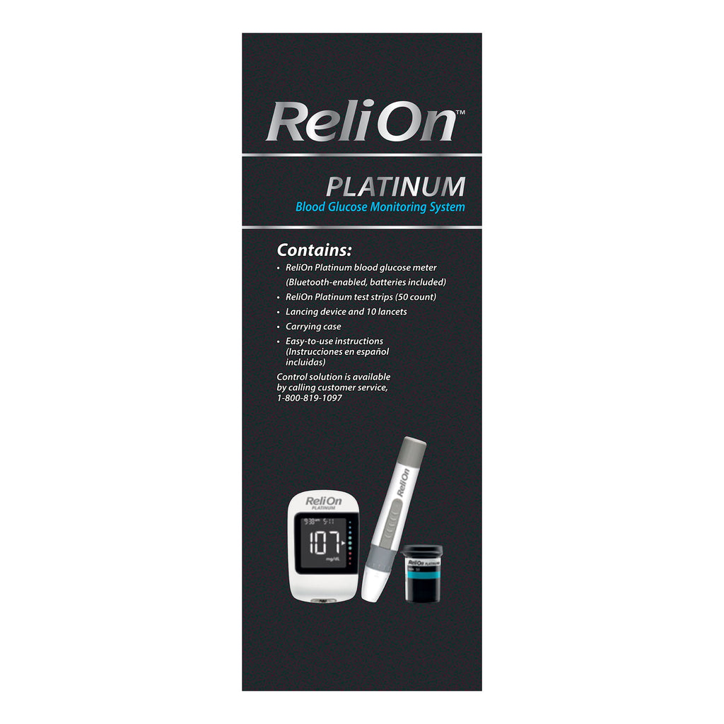 Revolutionize Your Diabetes Management with the ReliOn Platinum Blood Glucose Meter Kit