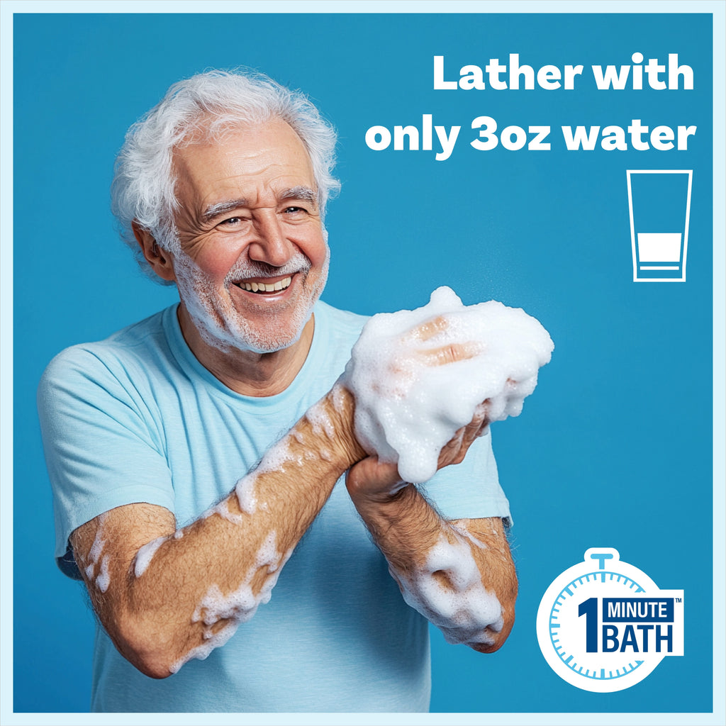 Experience Ultimate Freshness with Lavender Scented Rinse Free Bath Sponges - 75 Count Value Pack