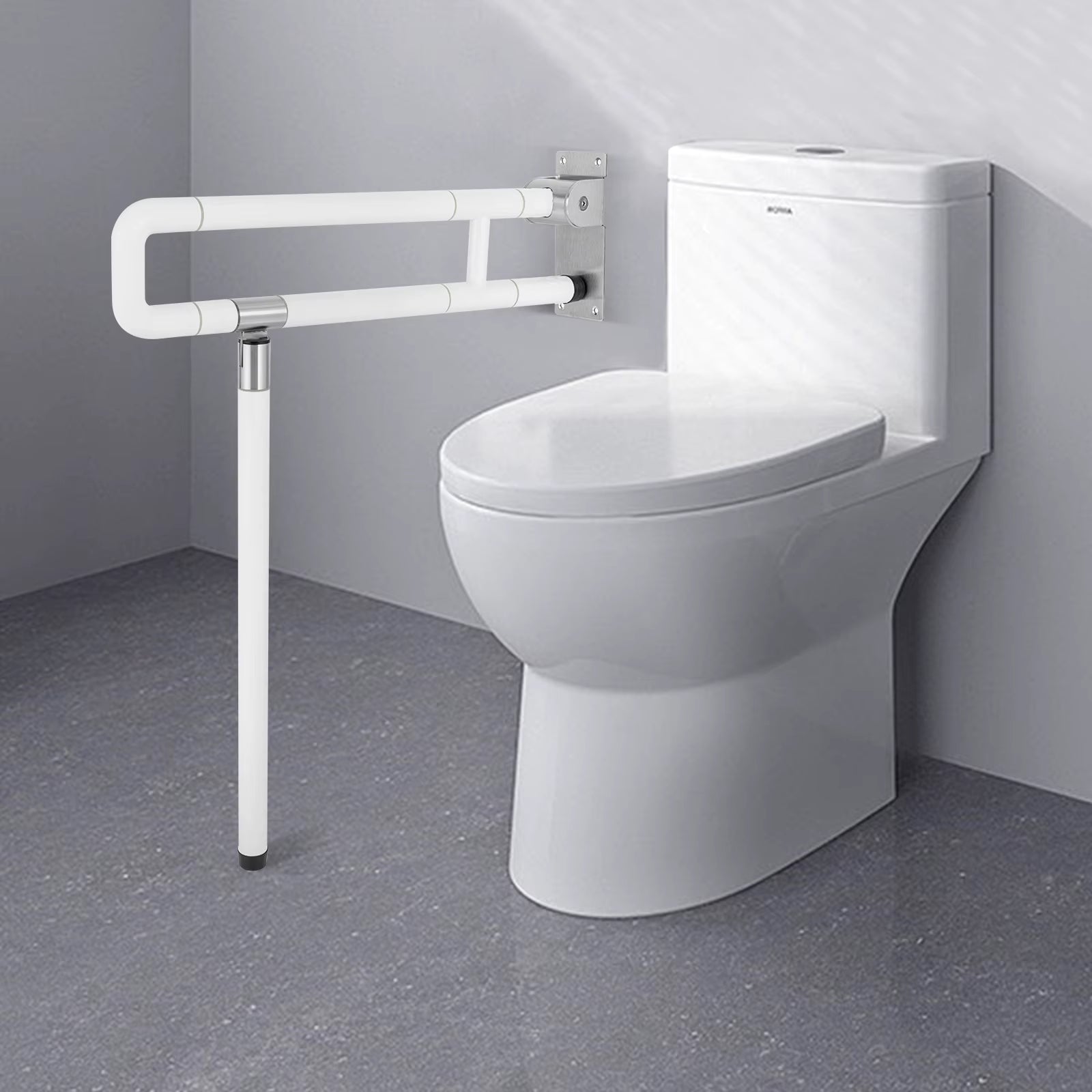Foldable Toilet Grab Bar - Essential Bathroom Safety Handle for Elderly & Disabled