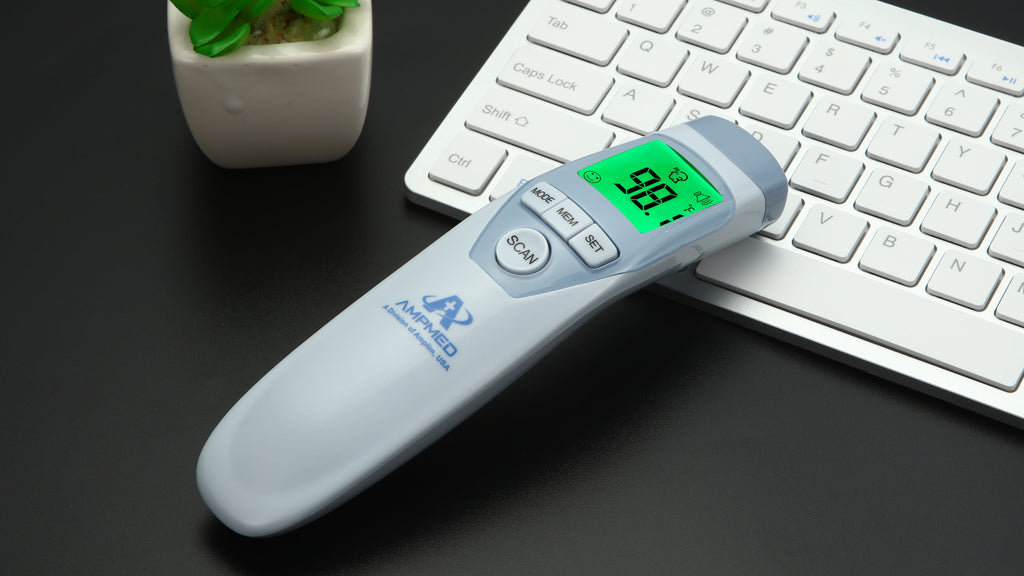 Reliable Non-Contact Digital Thermometer for All Ages - Instant Fever Readings for Adults, Infants, and Kids - FSA HSA Approved