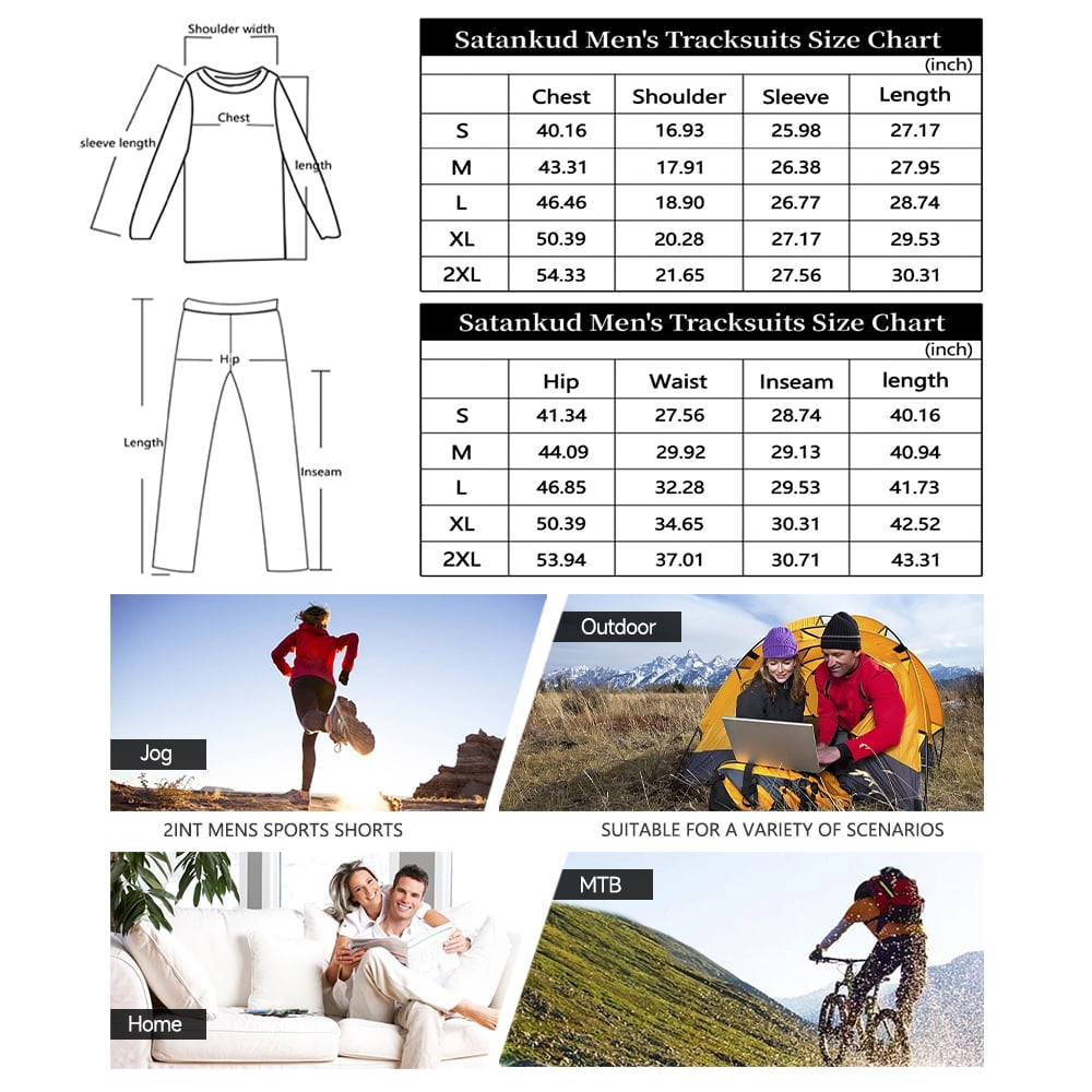 Elevate Your Activewear Game with the Men's Navy Athletic Tracksuit Set - Stylish 2-Piece Full Zip Jogging Sweatsuit in Size S