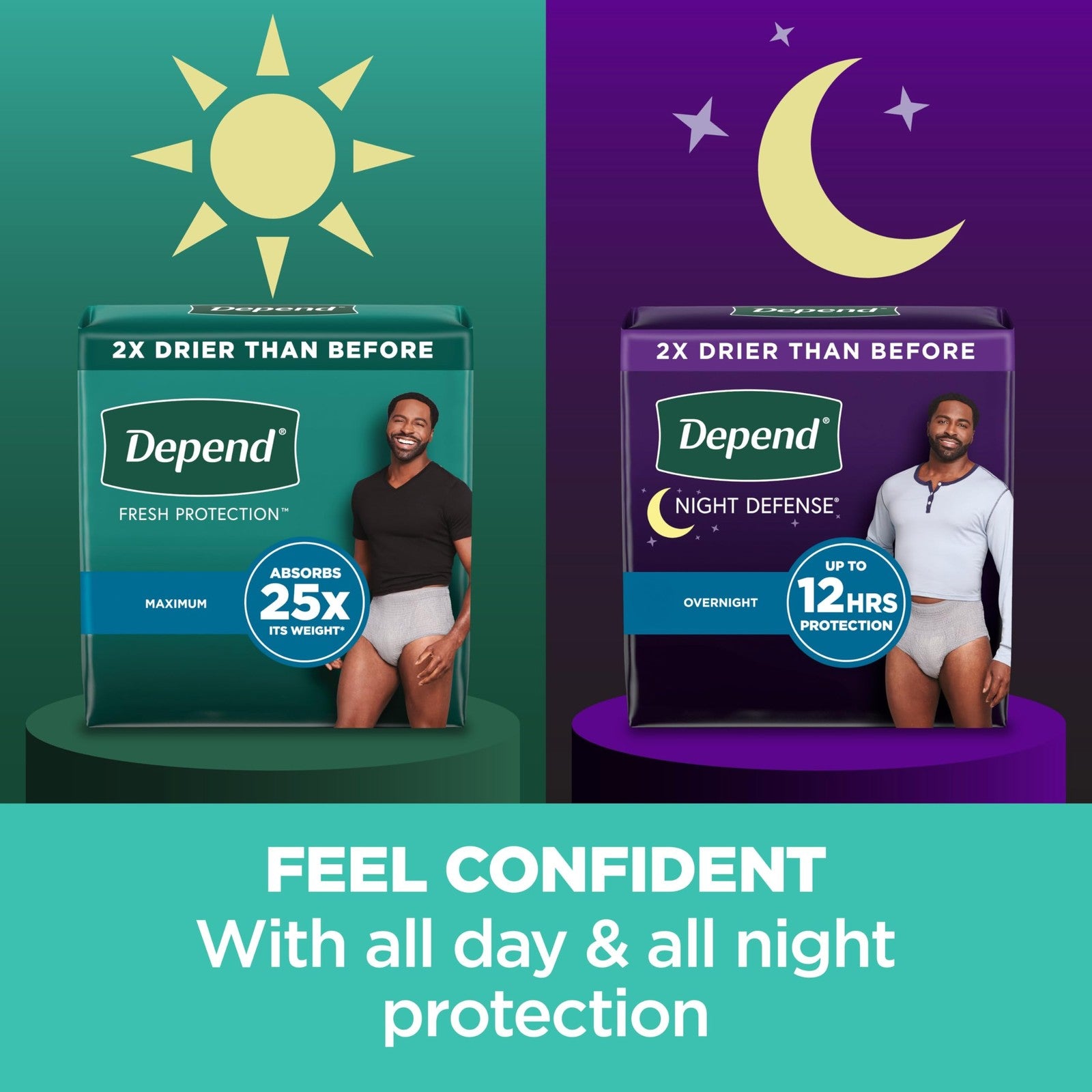 Depend Fresh Protection Men's Incontinence Underwear - Maximum Absorbency & Comfort for All-Day Confidence