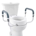 Elevate Your Comfort: 10" Raised Toilet Seat in White - Supports Up to 300 lbs for Standard Round Toilets