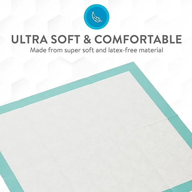 Extra Large Super Absorbent Disposable Bed Pads for Incontinence - 36" x 36" Ultra Thick Chux for Maximum Protection