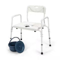 Versatile 3-In-1 Portable Commode: Adjustable Height & Comfortable Design for Home Care