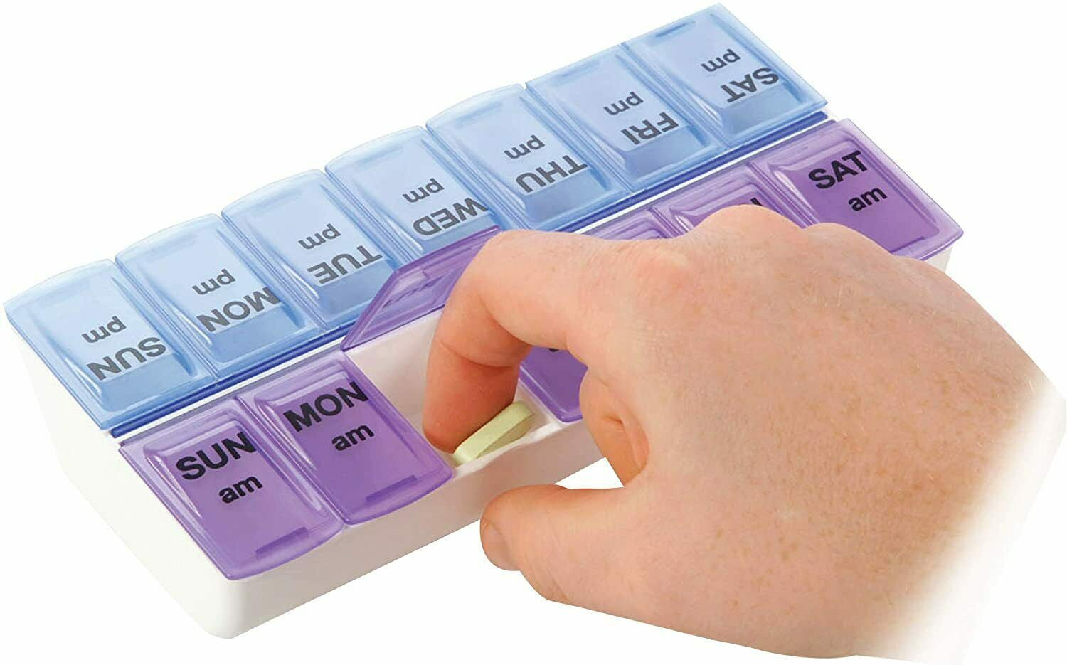 Ultimate 7-Day Pill Organizer: Stylish and Functional AM/PM Dispenser for Easy Medication Management