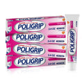 Experience All-Day Confidence with Super Poligrip Original Denture Adhesive Cream - Zinc Free 4 Pack of 2.4 Oz Tubes