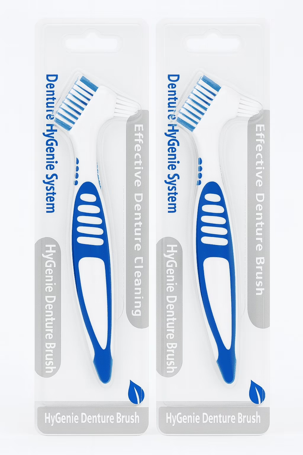 Denture Brush - 2 Pack for Ultimate Oral Care and Travel Convenience