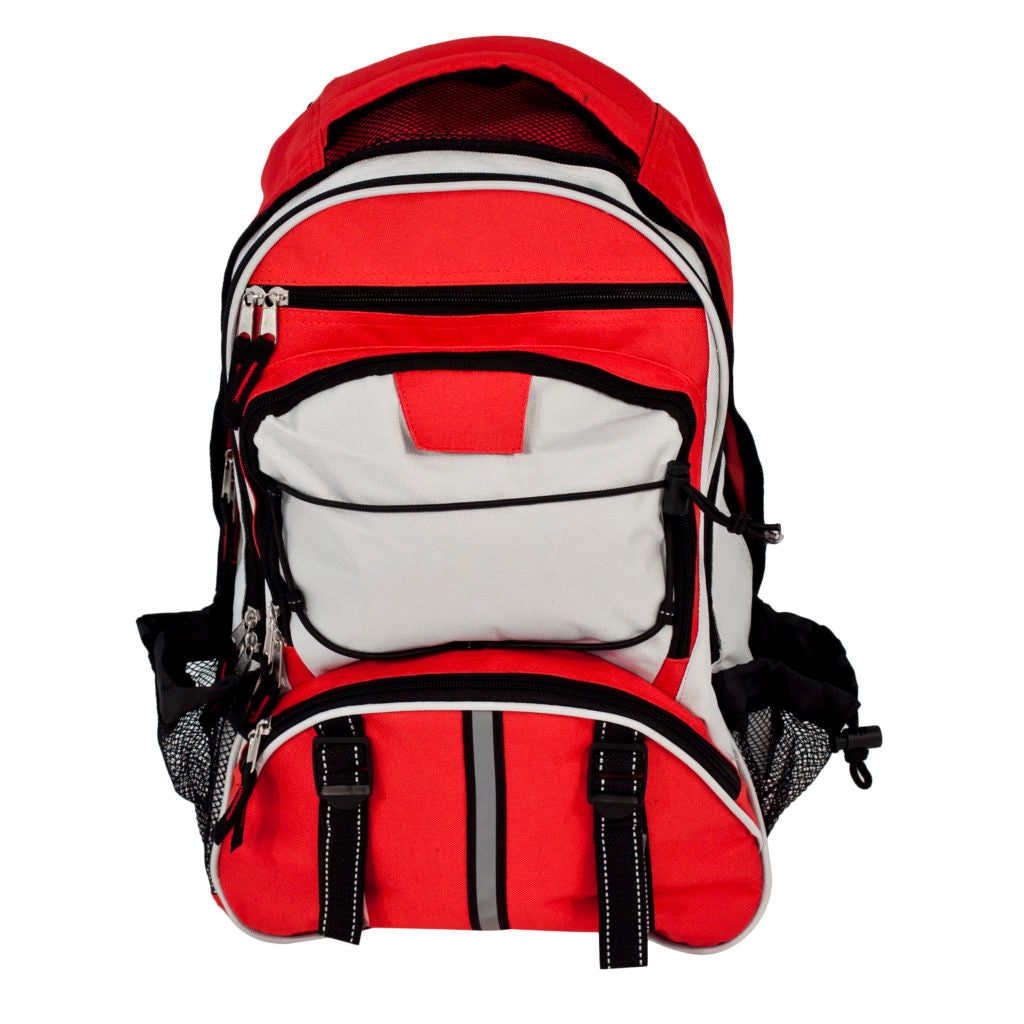 Elite Multi-pocket Backpack, Red