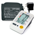 Arm Blood Pressure Monitor with Large Cuff and AC Adapter