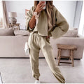 Elevate Your Activewear: 2025 Women's Stylish Long Sleeve Hoodie & Jogging Pants Tracksuit Set