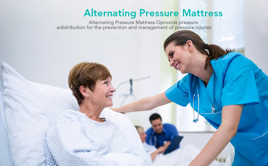 Ultimate Comfort with the Medical-Grade Alternating Air Pressure Mattress Pad - Perfect for Bed Sore Relief at Home or Hospital