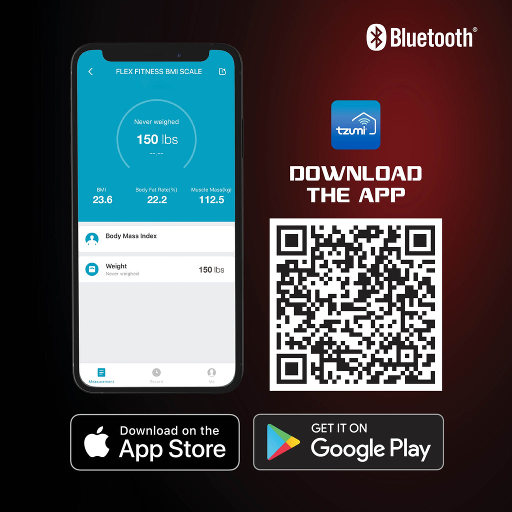 Revolutionize Your Health Journey with the FitRx Smart Bluetooth Scale - Track Weight, BMI & More!