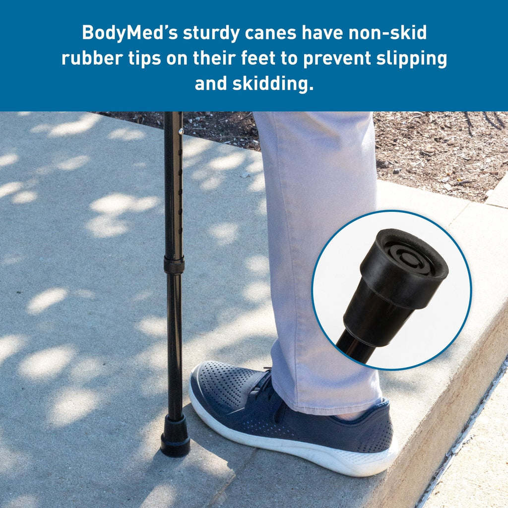 Offset Cane, Aluminum, Adjustable Height