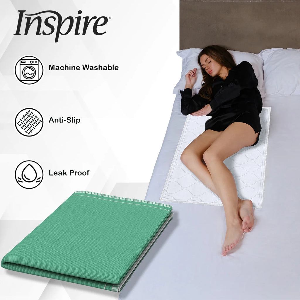 Ultimate Comfort: Washable & Reusable Incontinence Bed Pads - 3 Pack Waterproof Mattress Protectors (24" x 36")