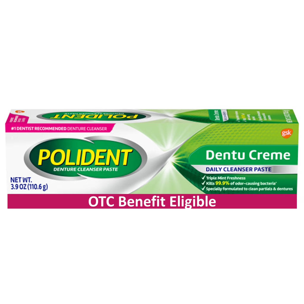 Experience Triple Mint Freshness with Dentu-Creme Denture Cleaner Paste - 3.9 Oz for Ultimate Freshness and Cleanliness