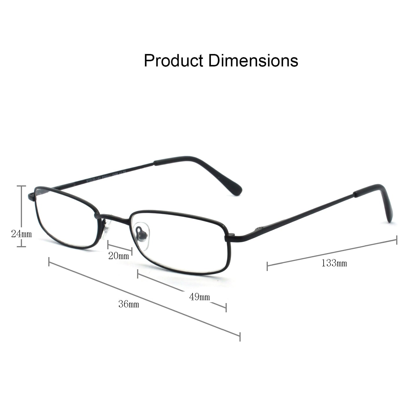 Elevate Your Reading Experience with EYE ZOOM Classic Rectangular Metal Reading Glasses - Stylish and Comfortable +1.00 Strength, Pack of 3 in Sleek Black