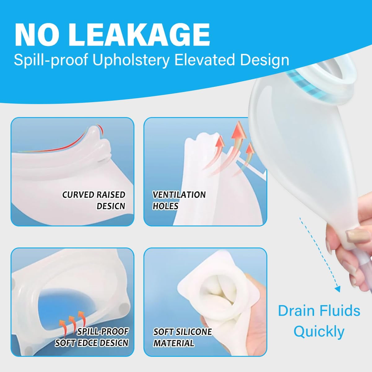 Ultimate Comfort Catheter System for Women - Reusable Silicone Urinal with Adjustable Breathable Pants and Two Size Options for Maximum Flexibility
