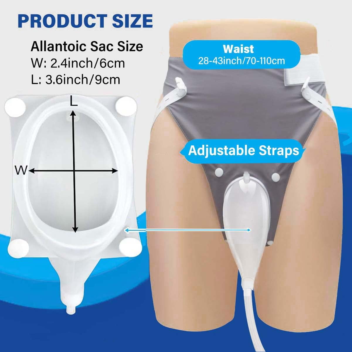 Ultimate Comfort Catheter System for Women - Reusable Silicone Urinal with Adjustable Breathable Pants and Two Size Options for Maximum Flexibility