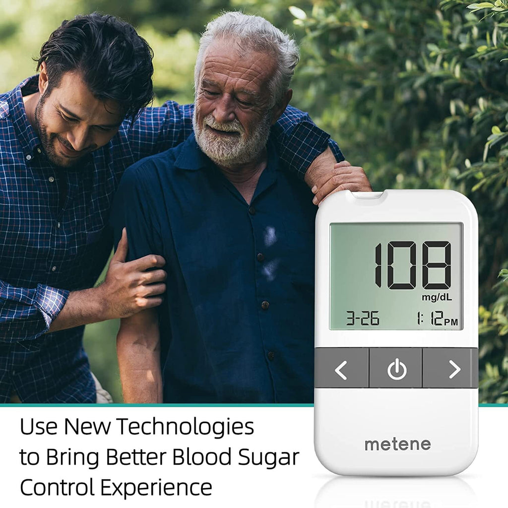 AGM-513S Complete Blood Glucose Monitoring Kit - Accurate, Fast Results with 100 Test Strips and Lancets