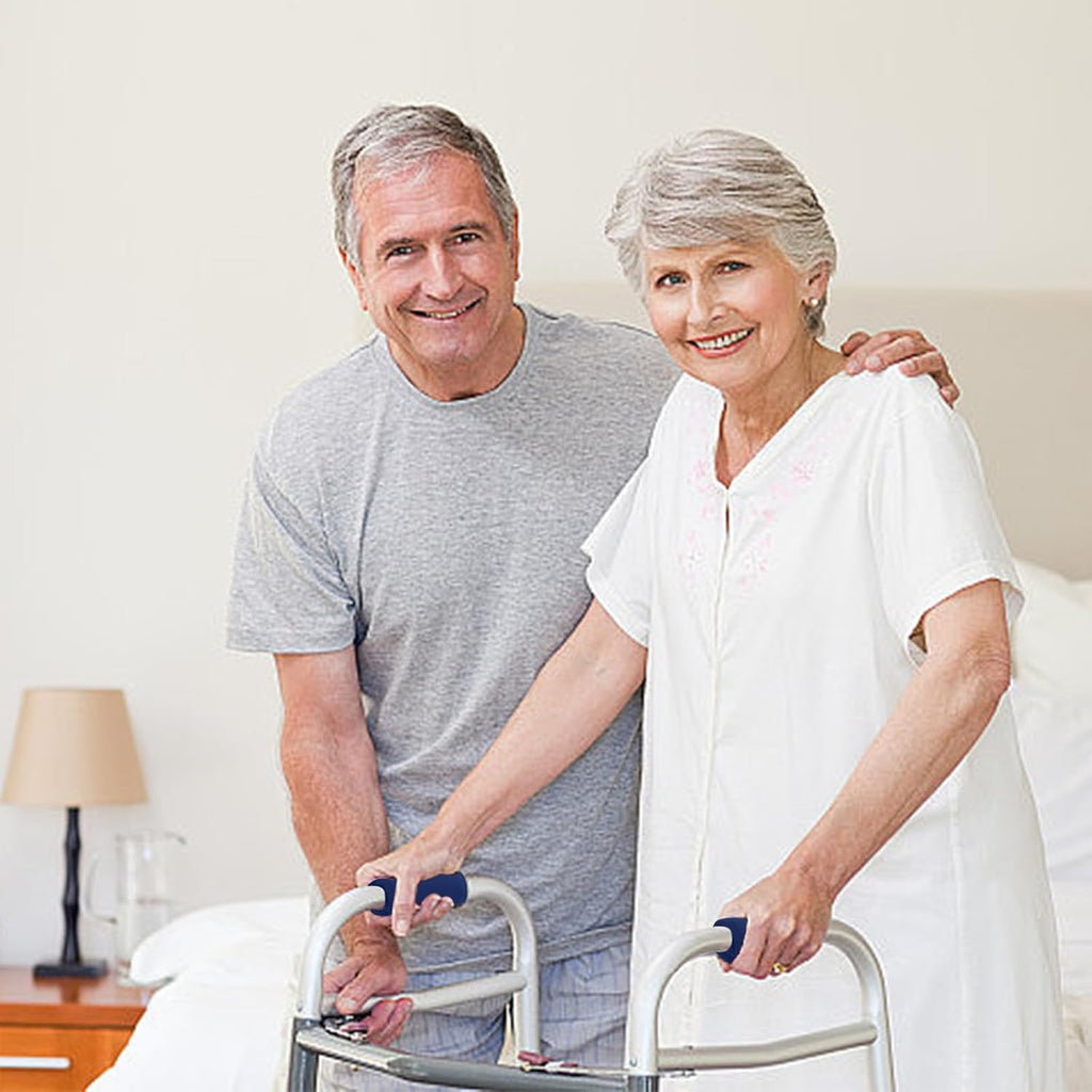Experience Ultimate Comfort with Our 2 Pack Walker Handle Cushions - Cushioned Grip Cover Pads for Wheelchairs