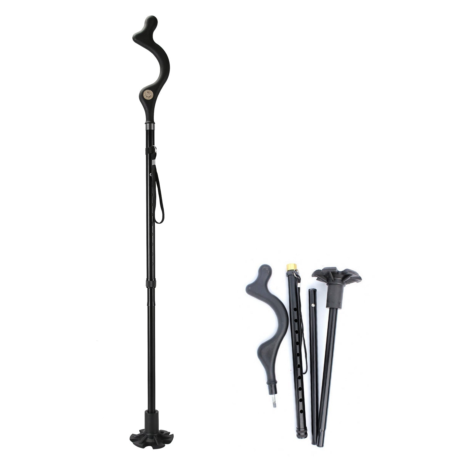 Foldable Posture Improving Walking Cane - Men/Women