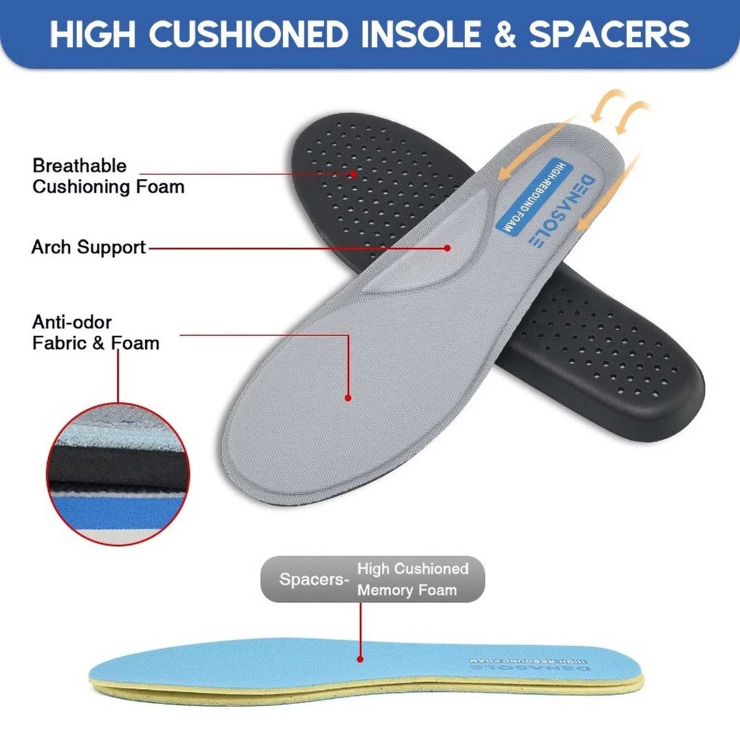 Men's Extra Wide Walking Shoes with Adjustable Closure and Arch Support