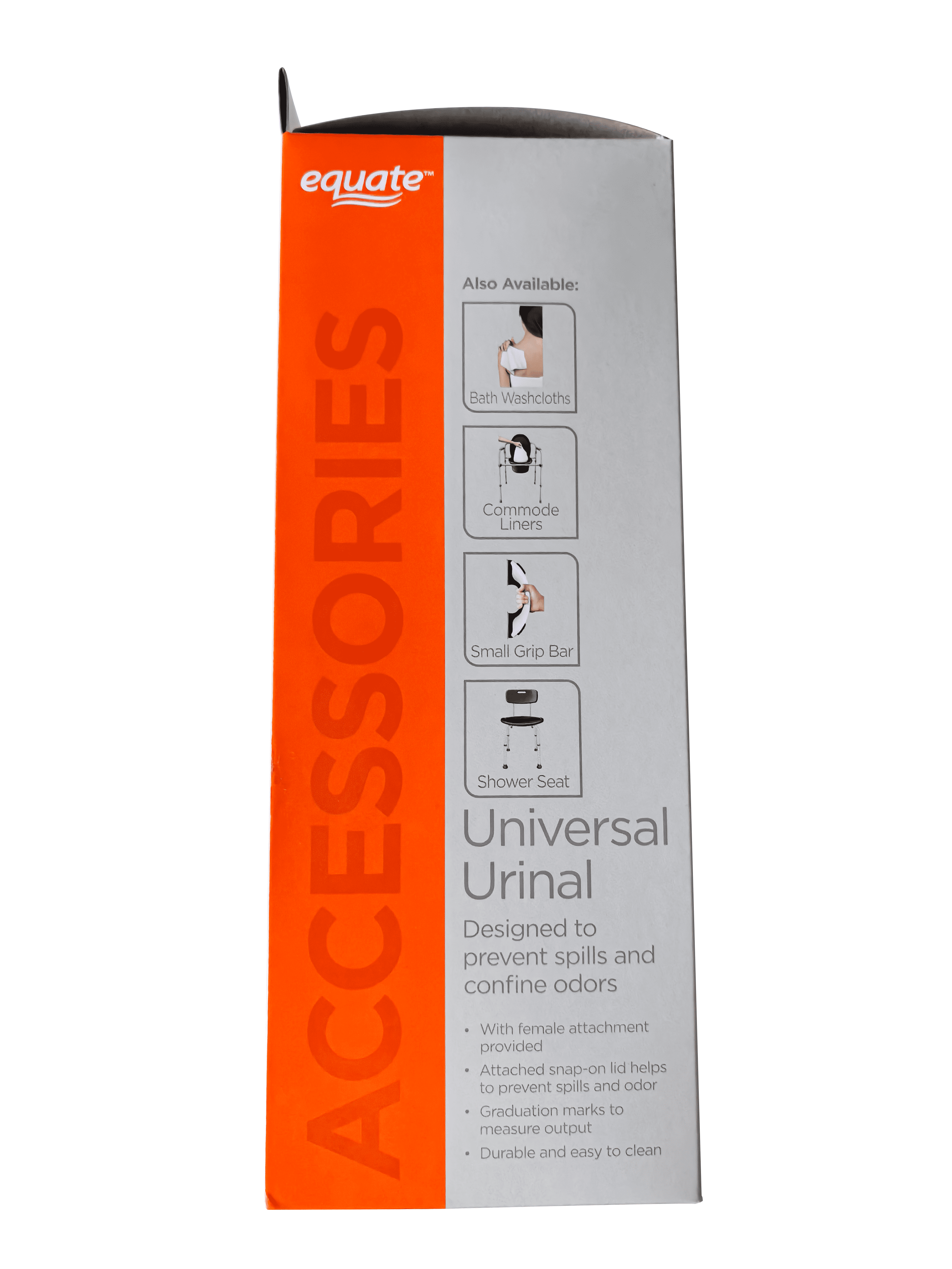 Equate Universal Urinal with Female Attachment - 32 Fl Oz (1 Qt) for Reliable Waste Management