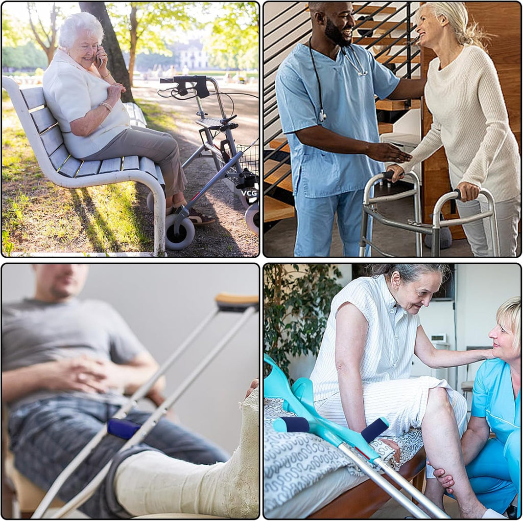 Experience Ultimate Comfort with Our 2 Pack Walker Handle Cushions - Cushioned Grip Cover Pads for Wheelchairs