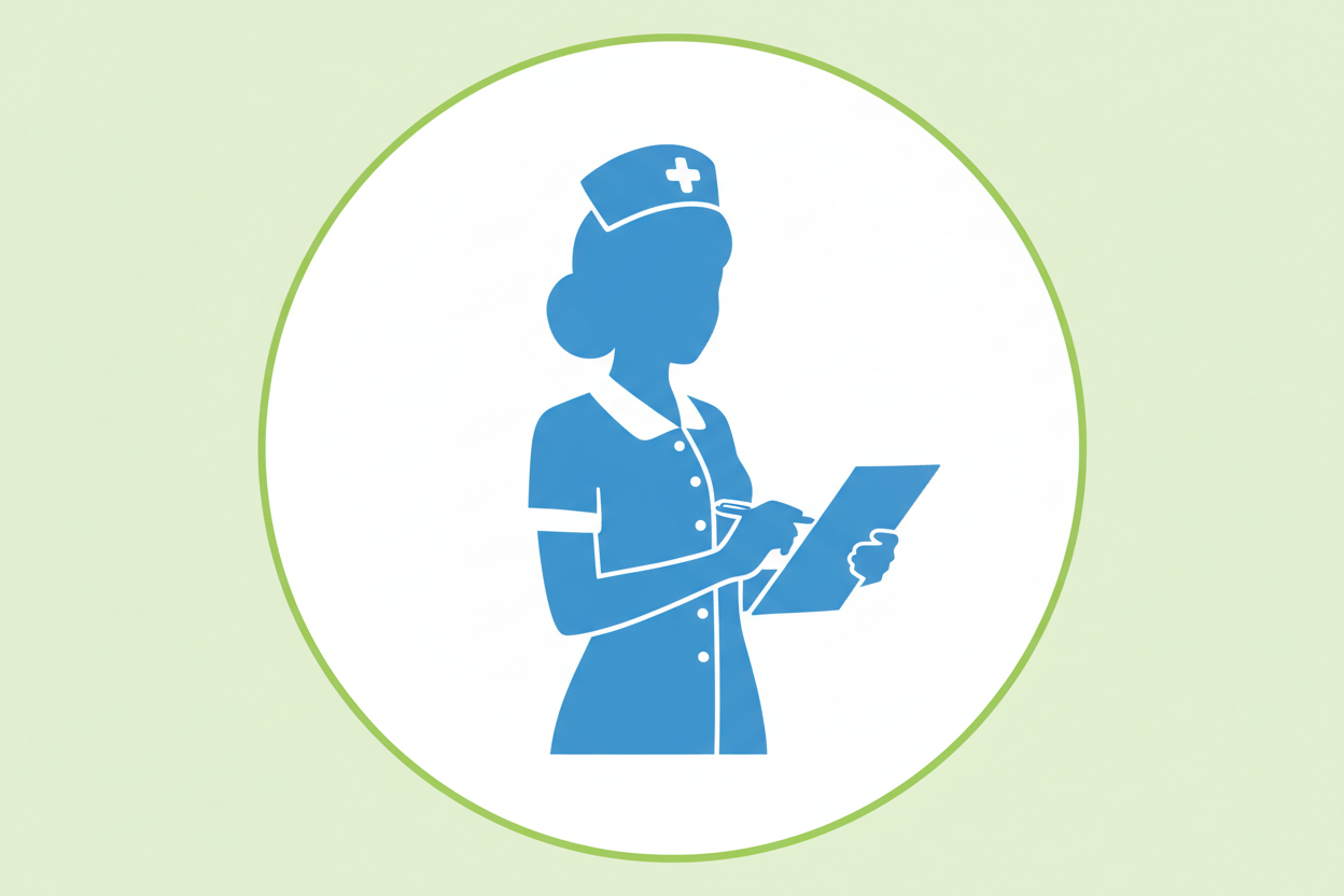 image of silouette cartoon nurse