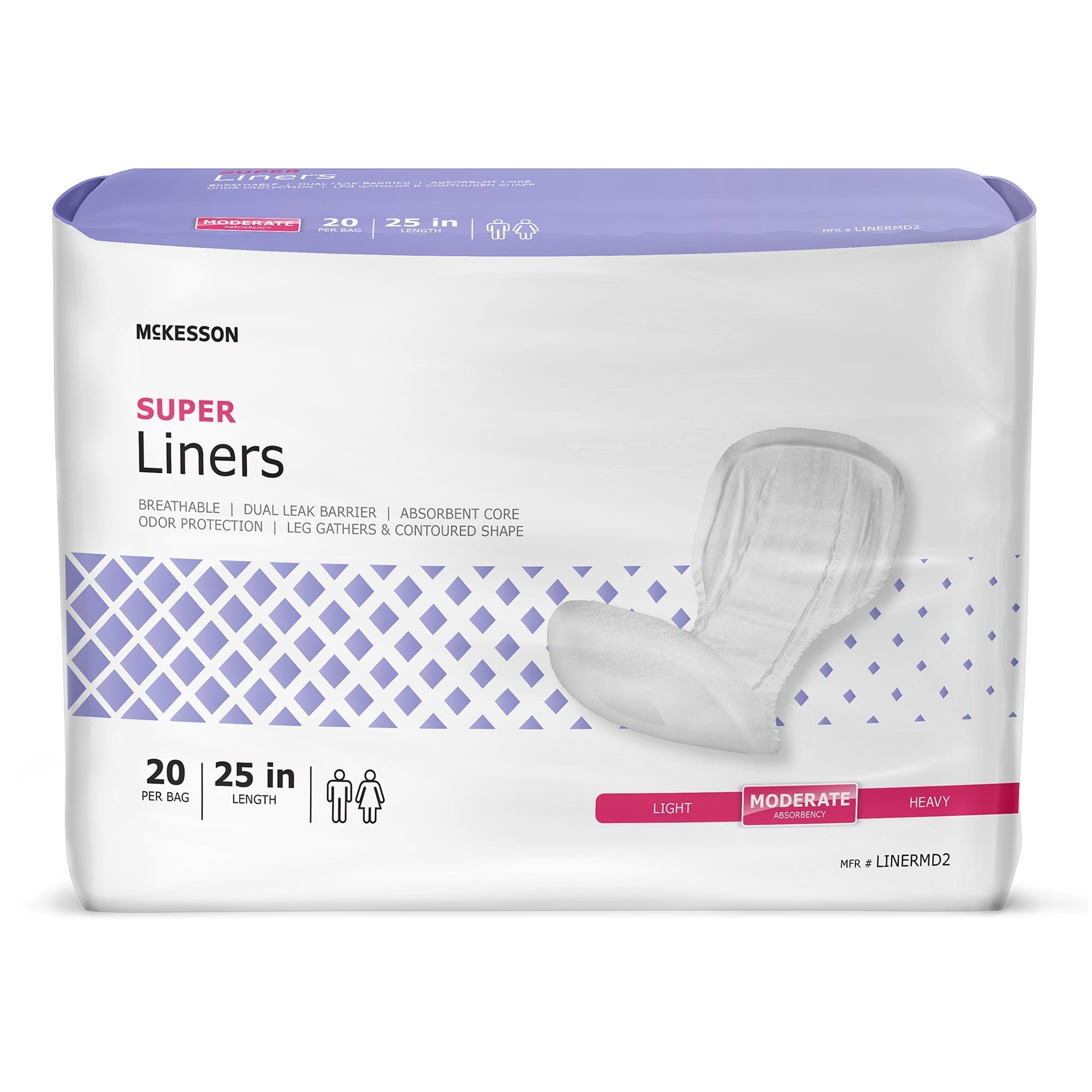 McKesson Incontinence Liners, Regular