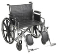 McKesson Standard 24" Wheelchair w/ Elevated Footrests & Detachable Desk Arms