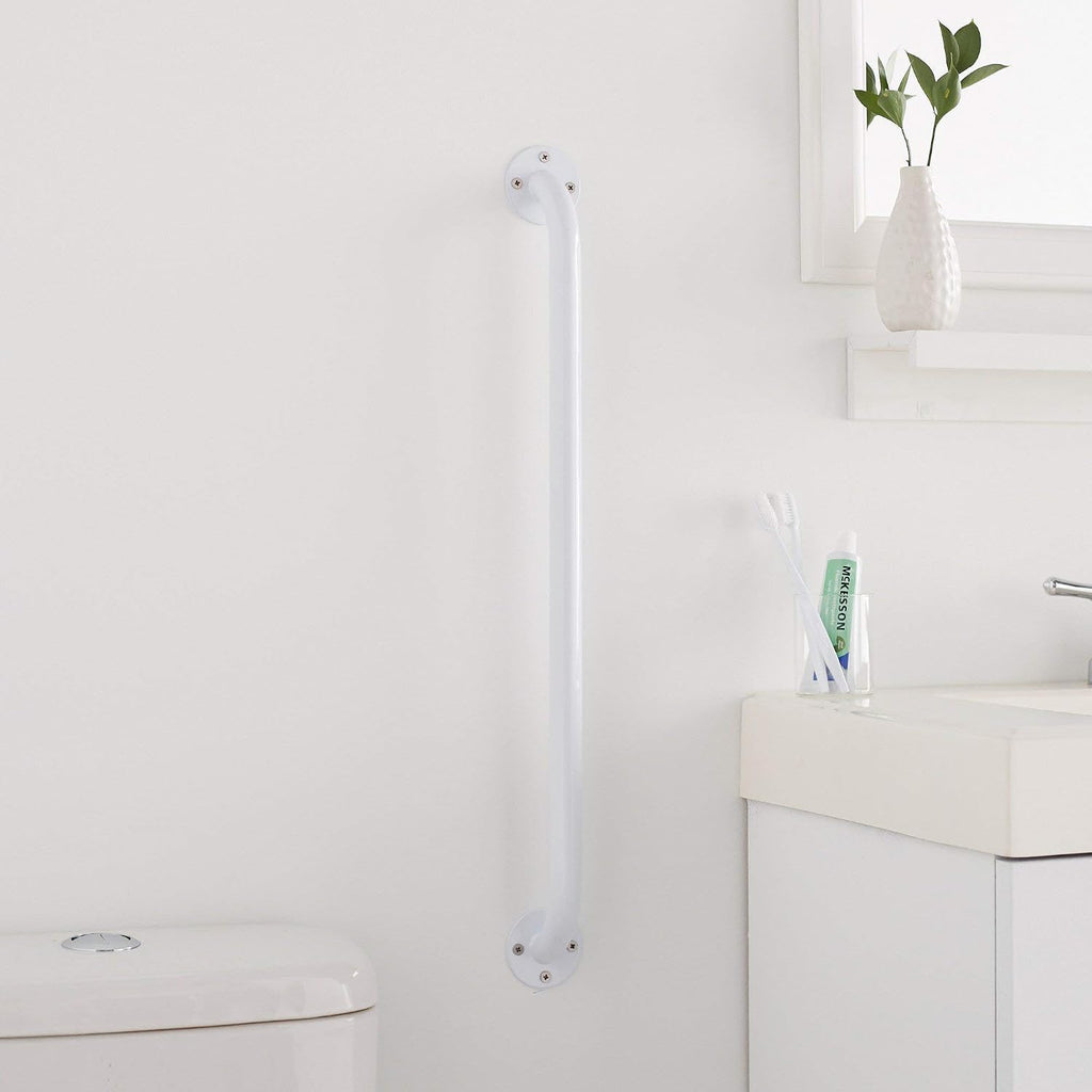 McKesson Wall Grab Bar, White Powder Coated Steel